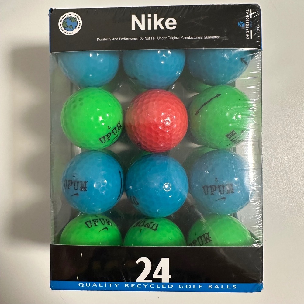 Nike 24 Pack Multicolor Recycled Golf Balls Sealed New Old Stock ProLine